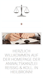 Mobile Screenshot of anwaltskanzlei-reissig.de